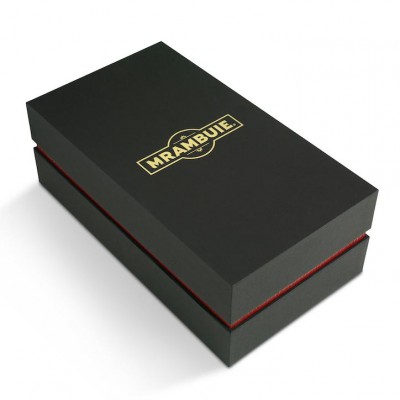 luxury texture paper wine box with clear pvcwindow