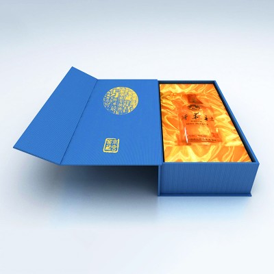 custom one piece book shape luxury tequila box