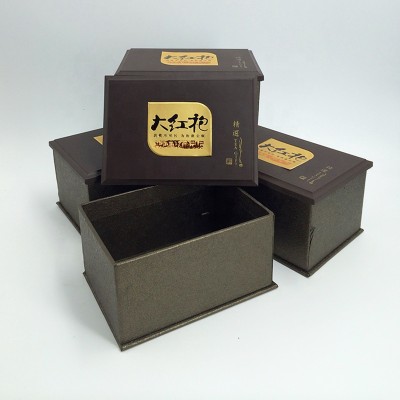 custom special paper tea gift wooden box