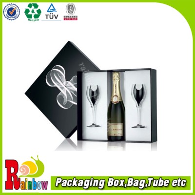 customized premier gift box with 2 glasses